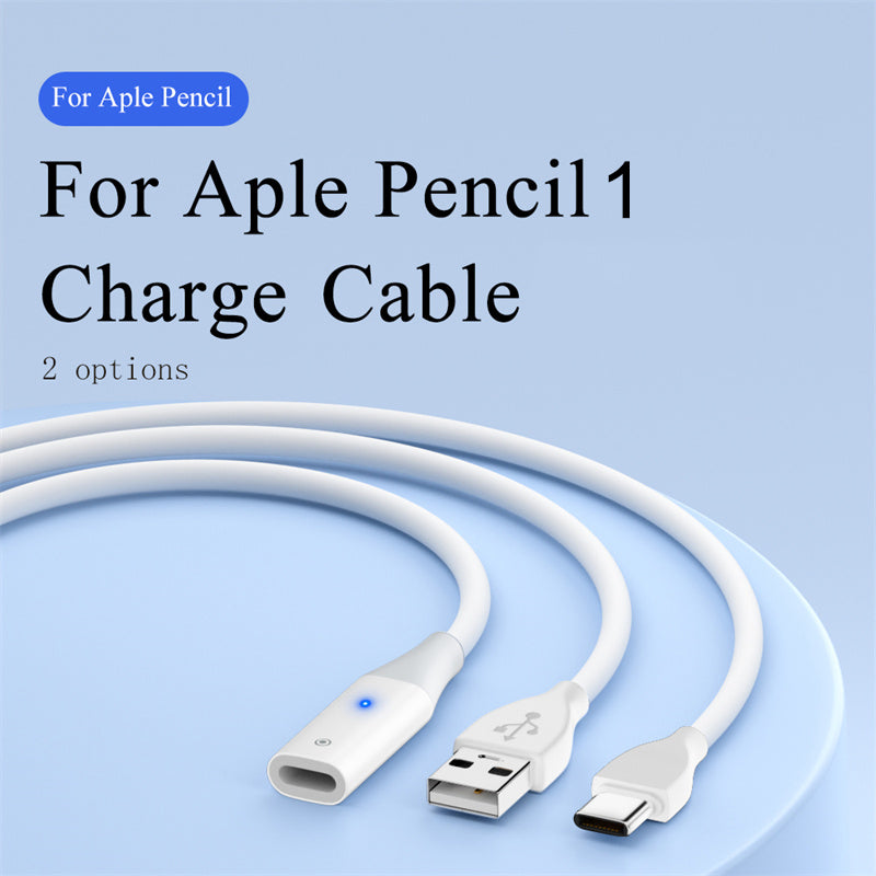 USB-C Adapter Cable for Apple Pencil (1st Generation) 50cm Charging Cable with Indicator Light USB-C Adapter Cable for Apple Pencil (1st Generation) 50cm Charging Cable with Indicator Light